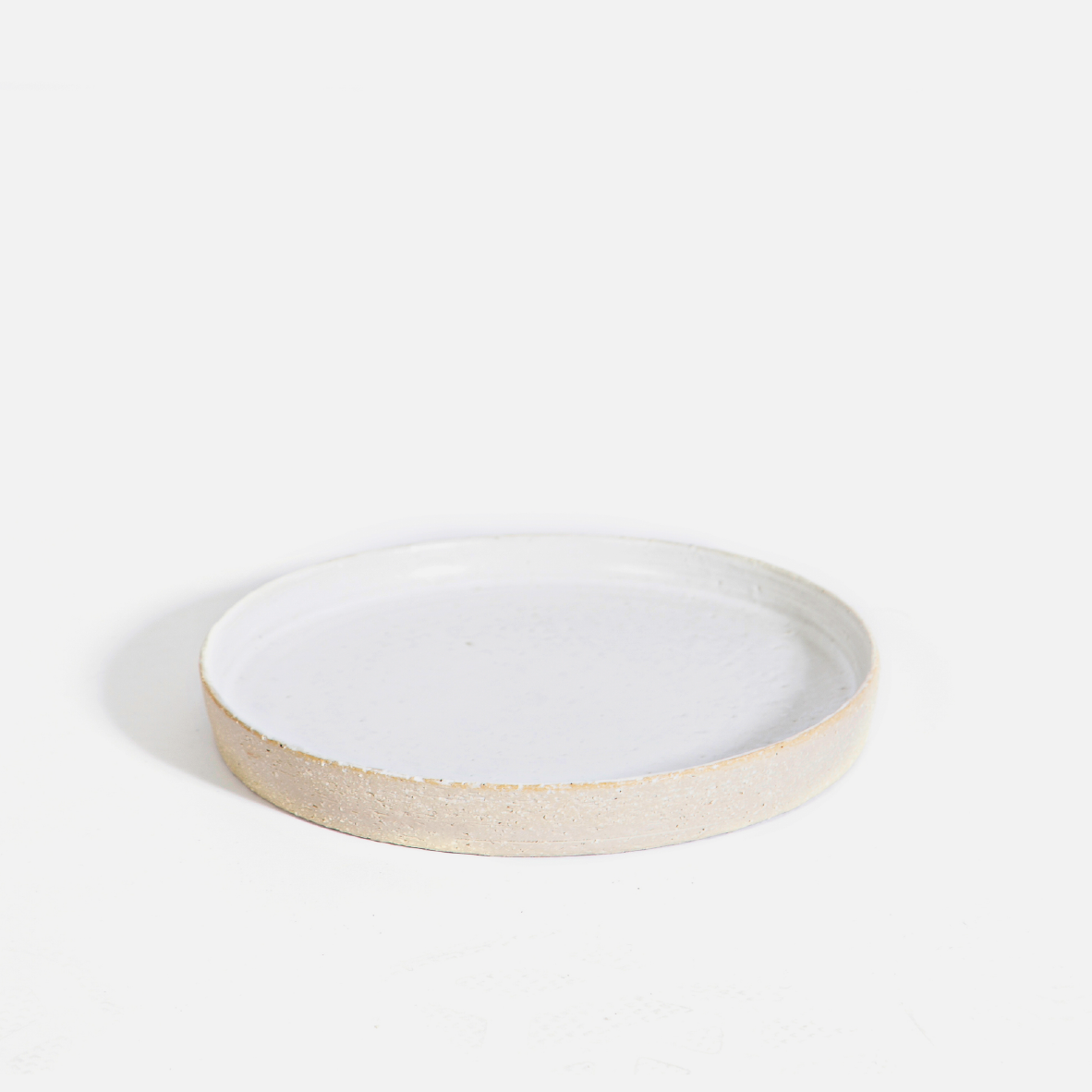 Organic Side Plate - Satin White