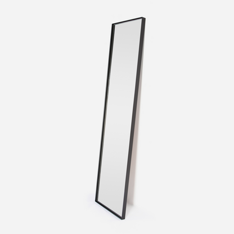 Slimline Deep Frame Standing Mirror - Black