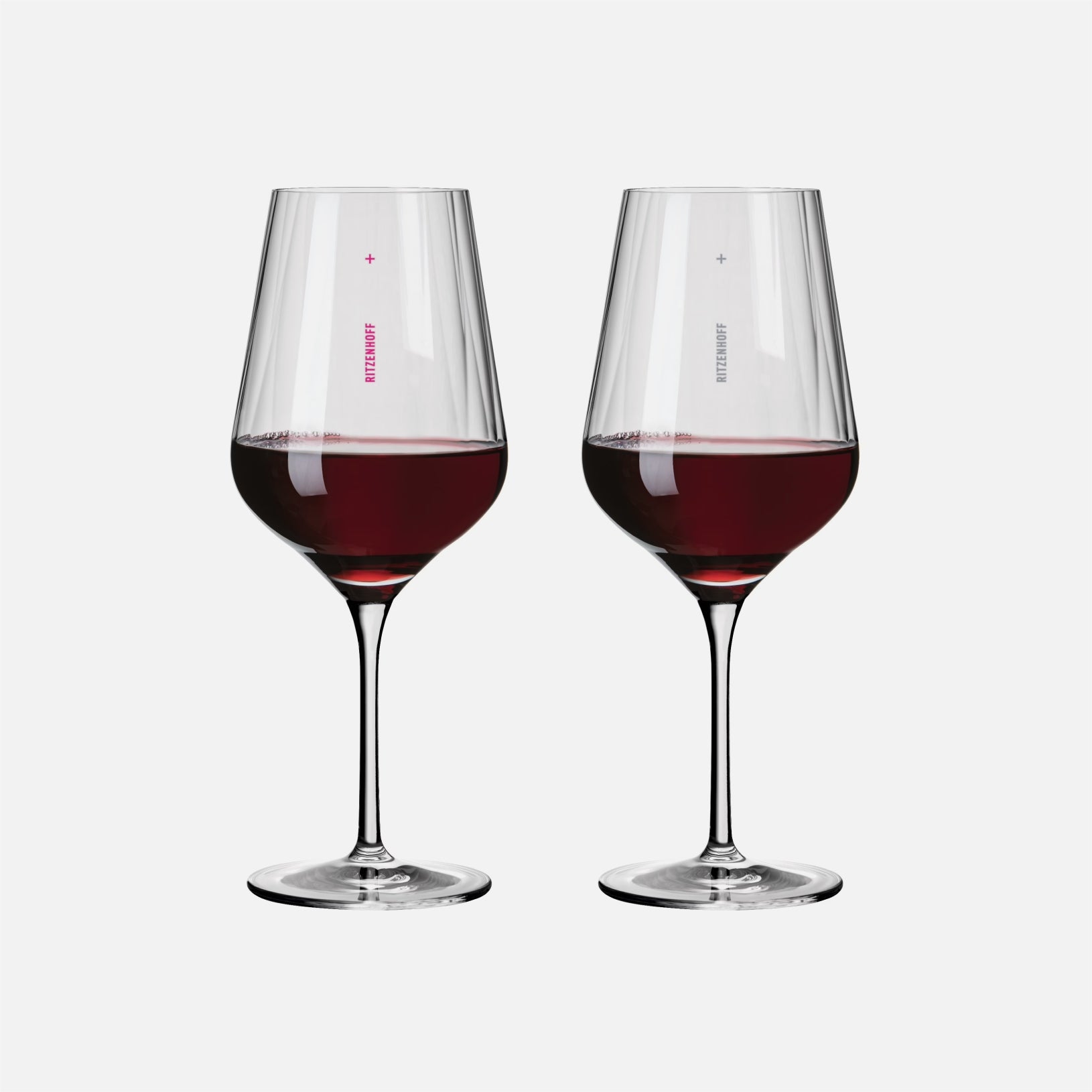Star Cut Red Wine Glass Set