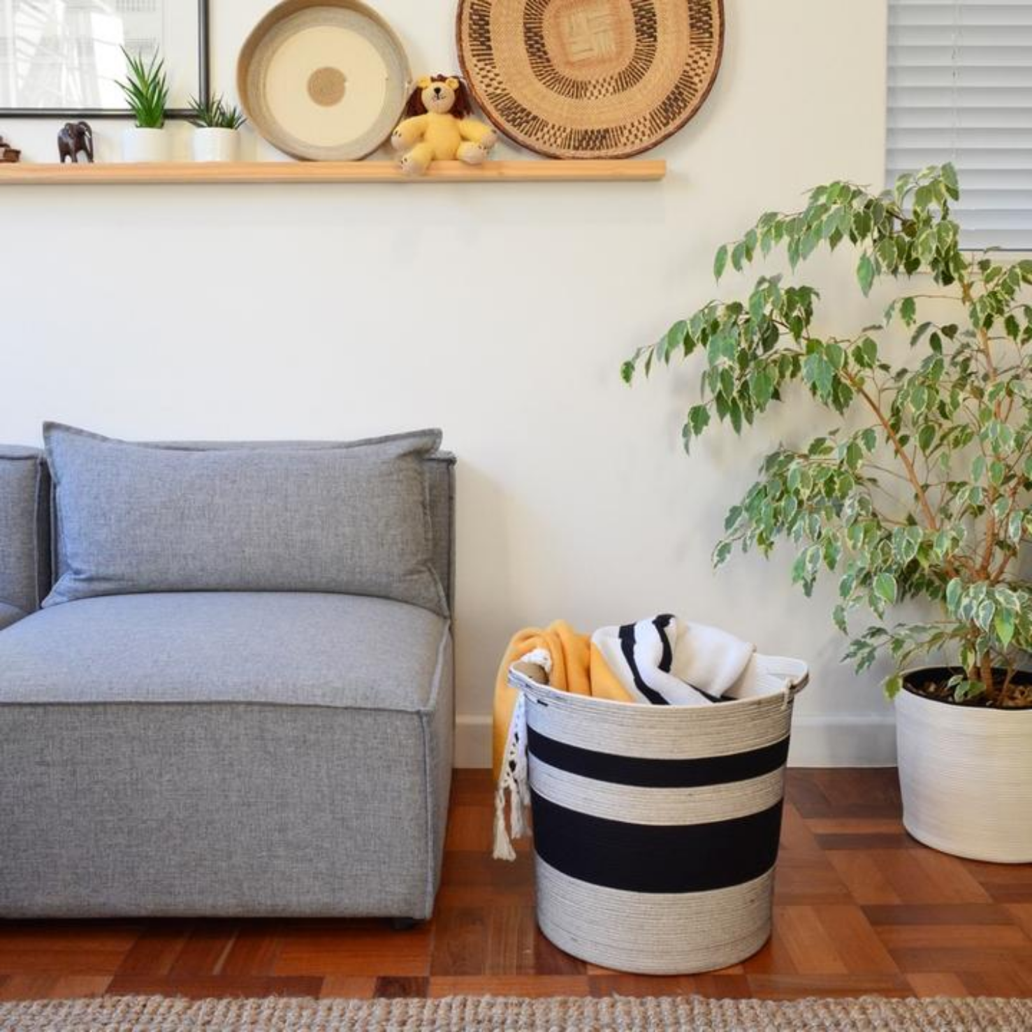 Storage Basket - Liquorice