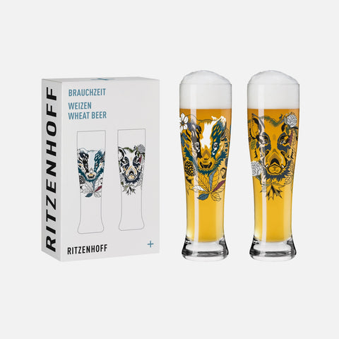Usage Time Wheat Beer Glass - Petra Mohr