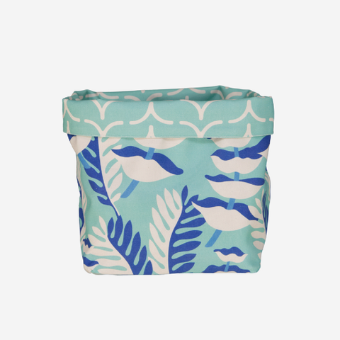 Medium Fabric Bucket - Ocean Sway