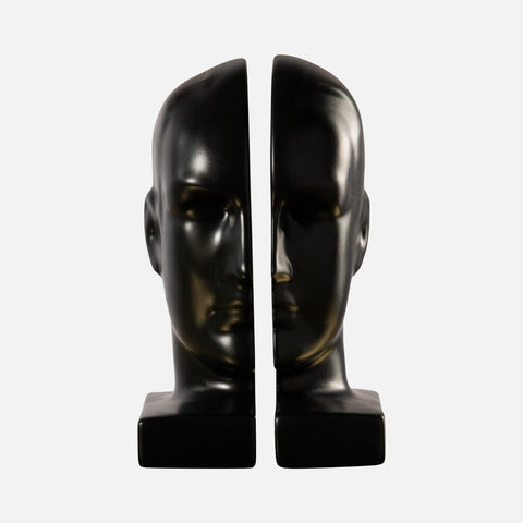 Artificial intelligence Bookends - Black