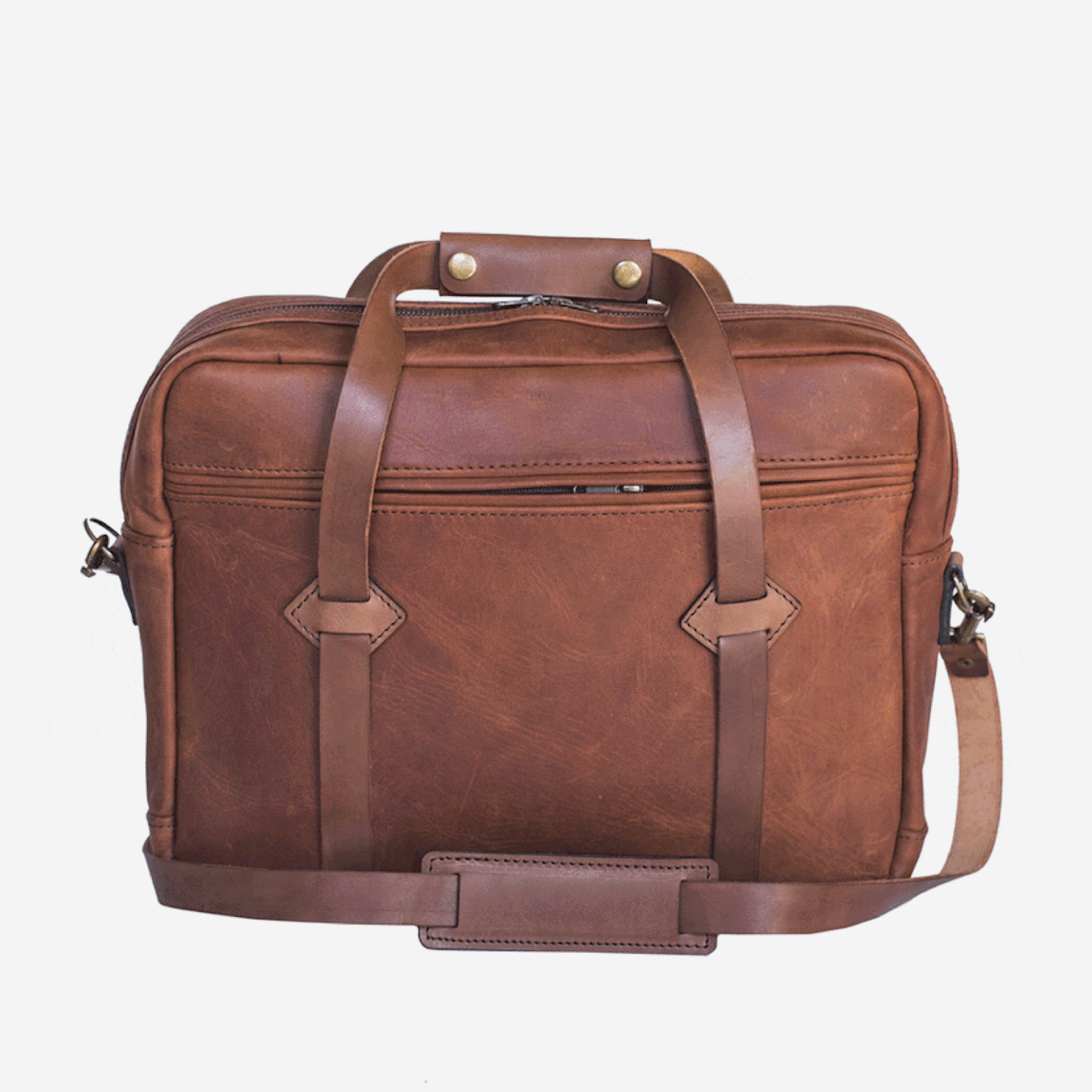 Columbus Briefcase - Cognac