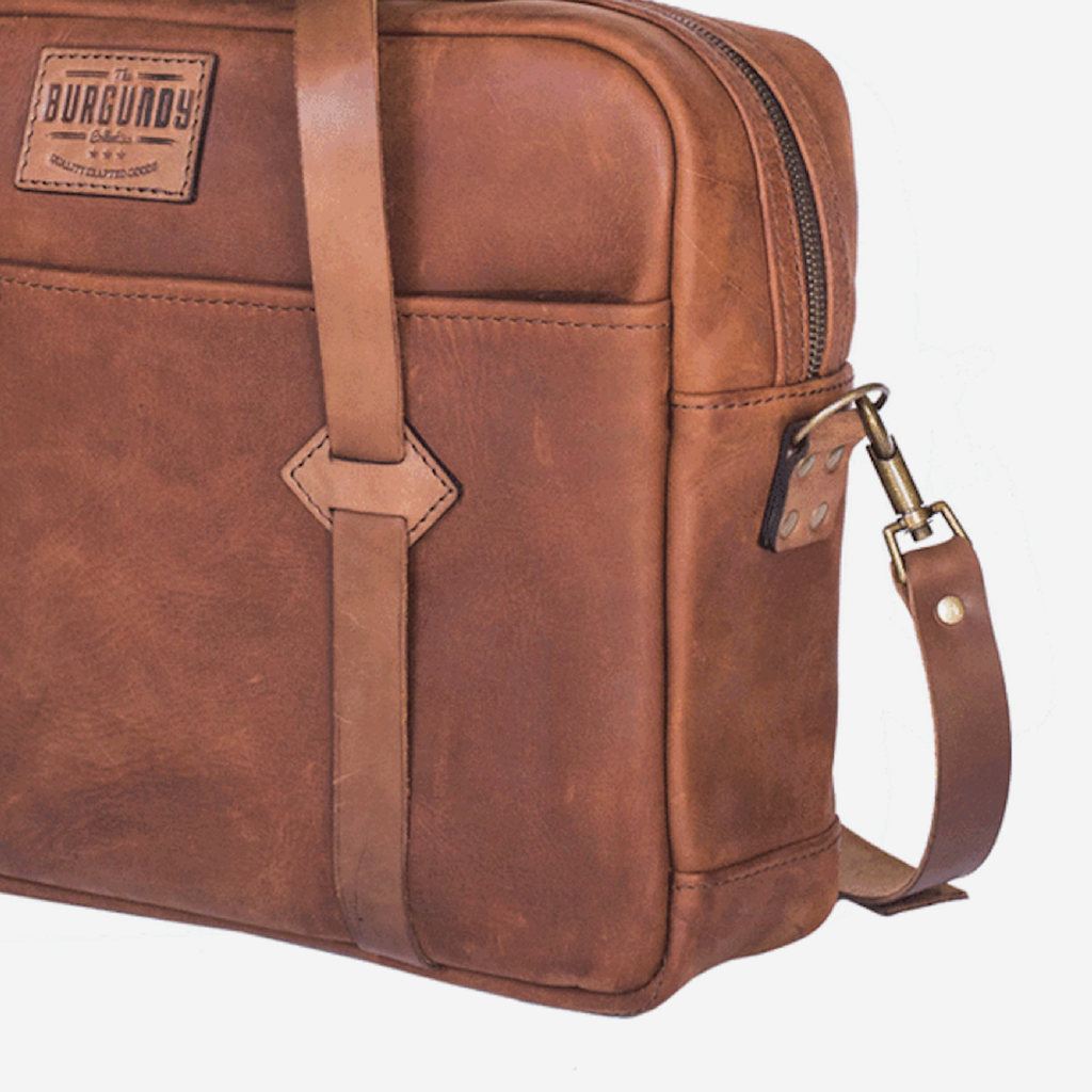 Columbus Briefcase - Cognac