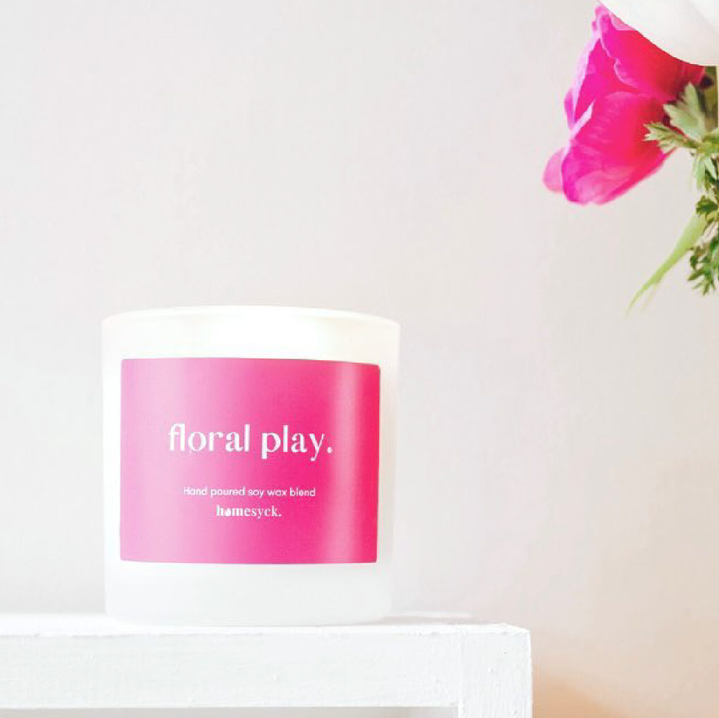 Floral Play Candle - Large