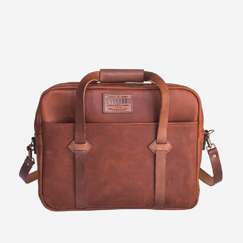 Columbus Briefcase - Cognac