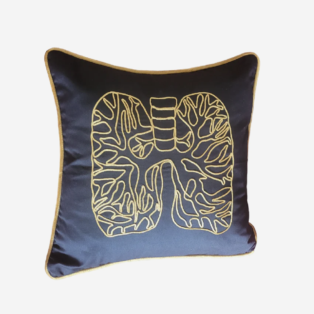 Line Lungs Scatter Cushion - Black