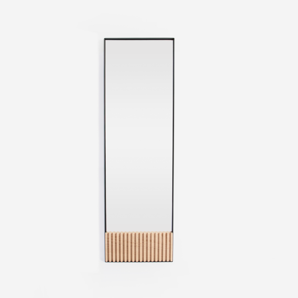 Afro Scandi Slimline Deep Frame Mirror - Natural