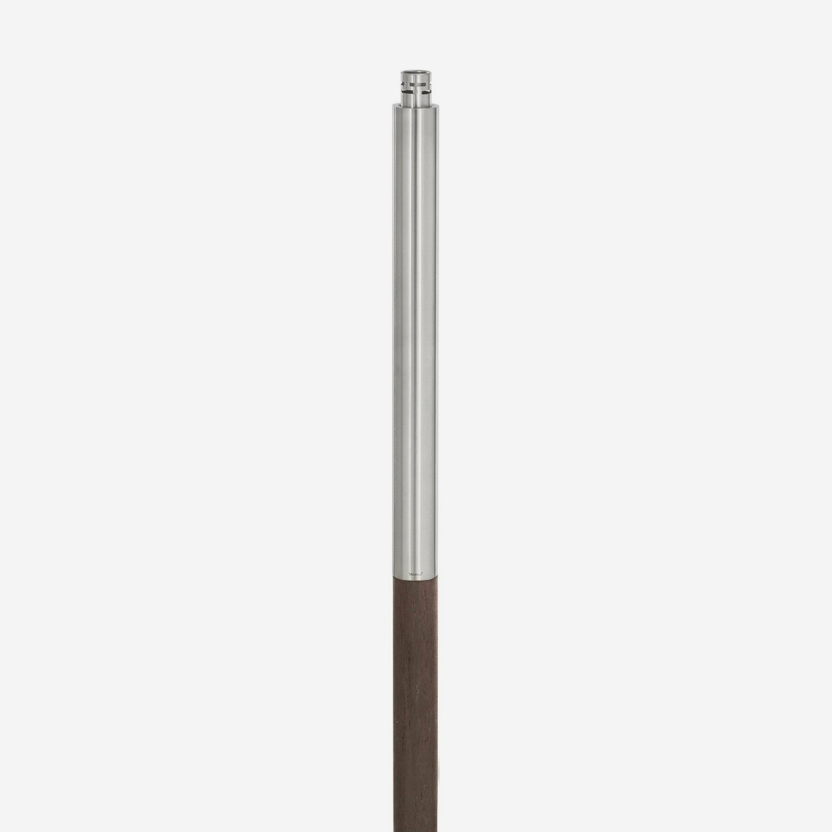 Garden Torch With Concrete Base - Wood