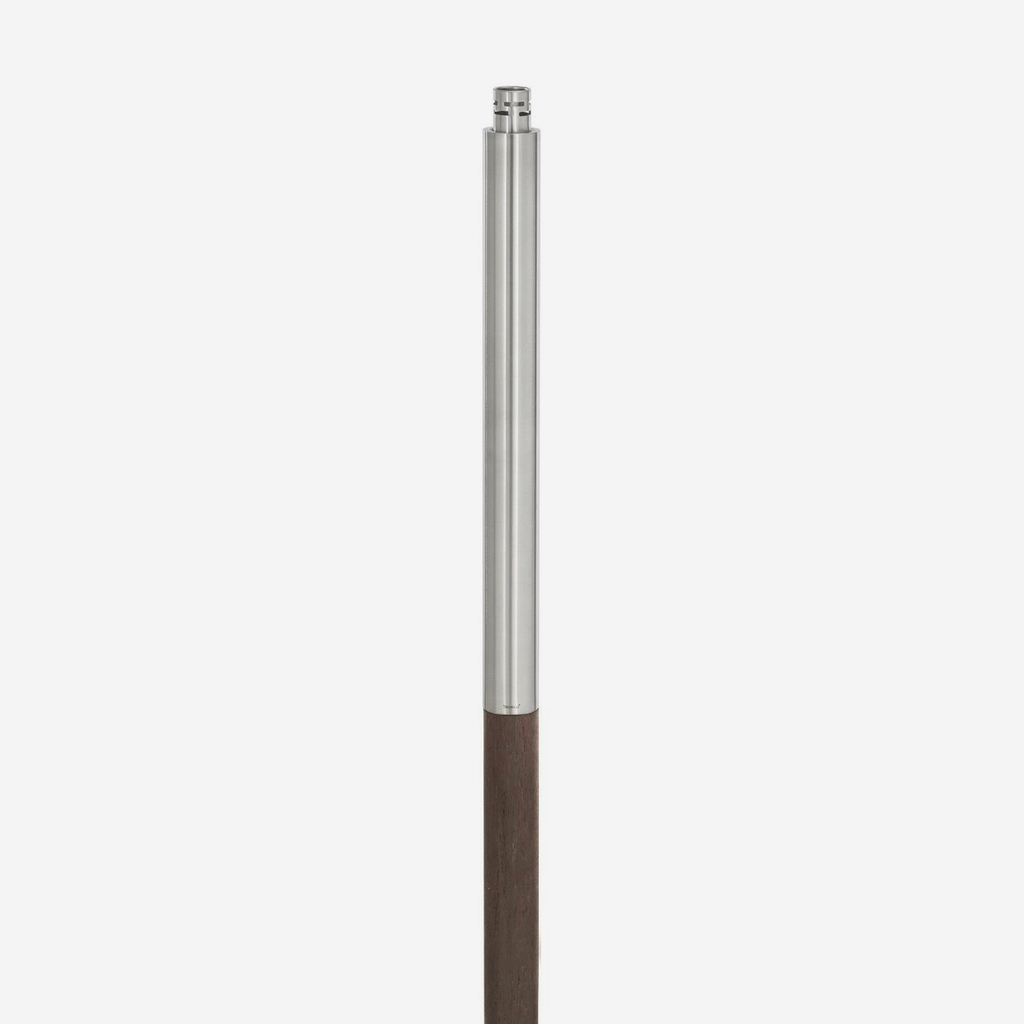 Garden Torch With Concrete Base - Wood