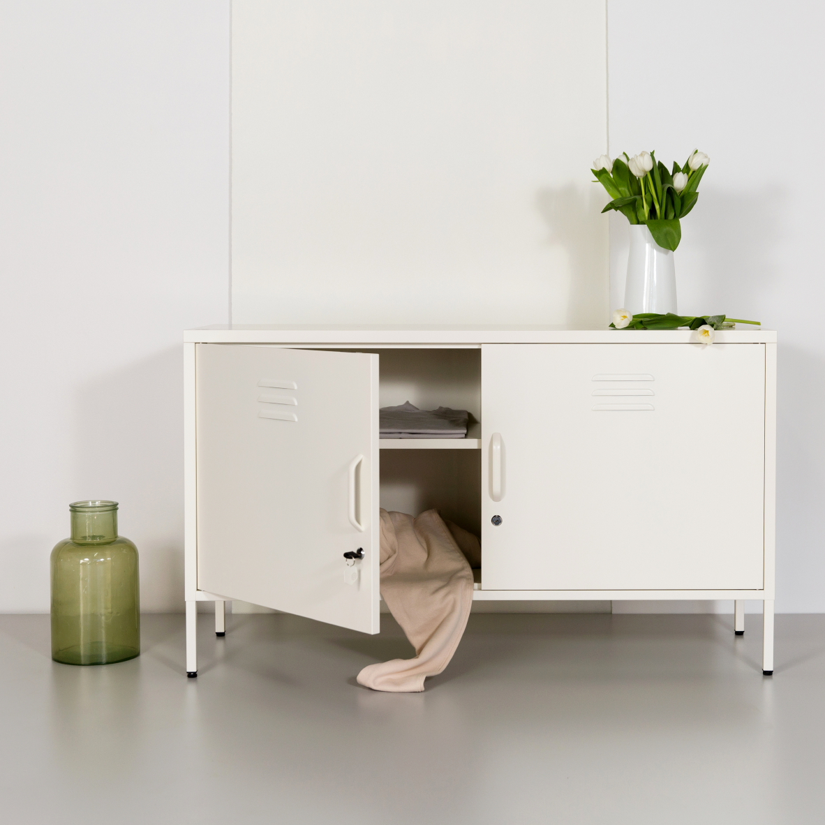 Popstrukt Sugar Cube Media Unit - Soft White