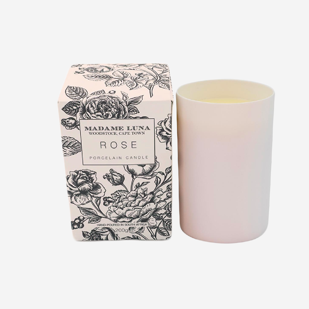 Porcelain Candle - Rose