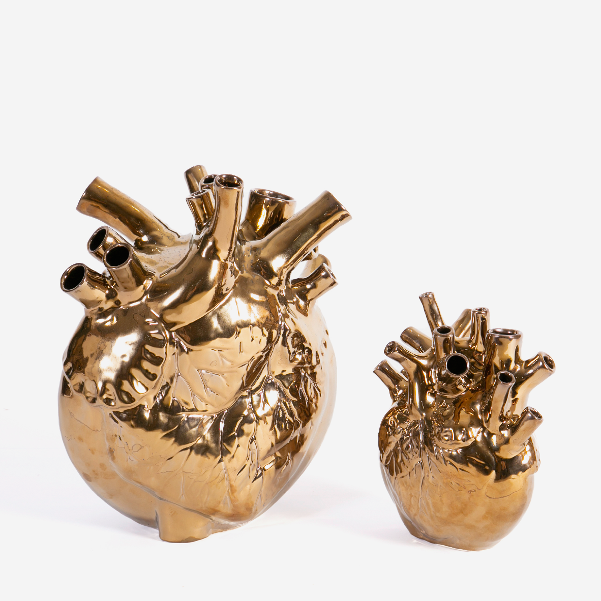 Pumping Heart Vase Medium - Bronze
