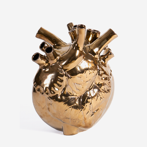 Pumping Heart Vase Medium - Bronze