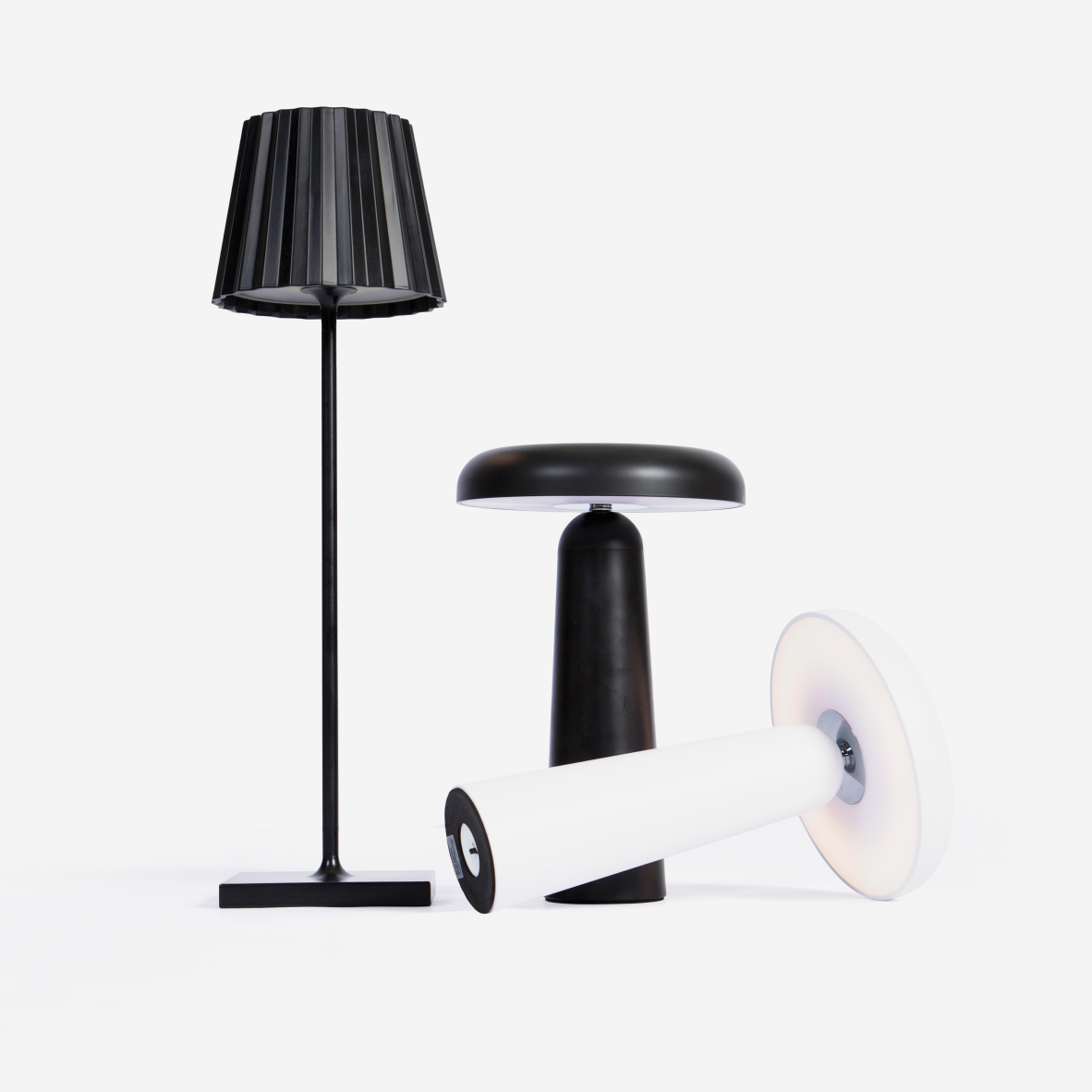 Boletus Rechargeable Table Lamp - White