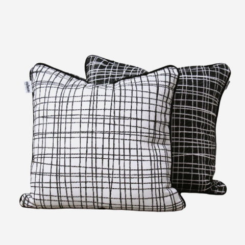 Scratch Scatter Cushion - Reversible Woven