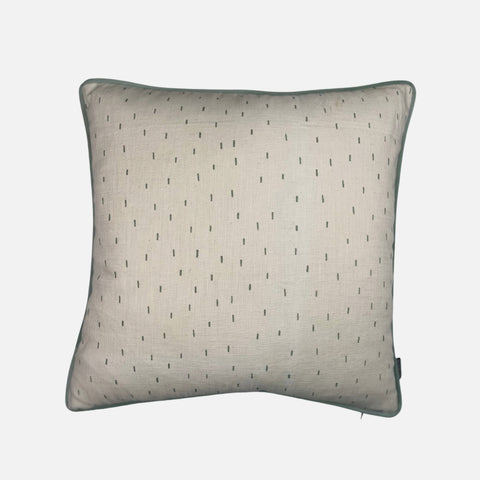 Scatter Cushion - Stitch Sage With Sage Piping