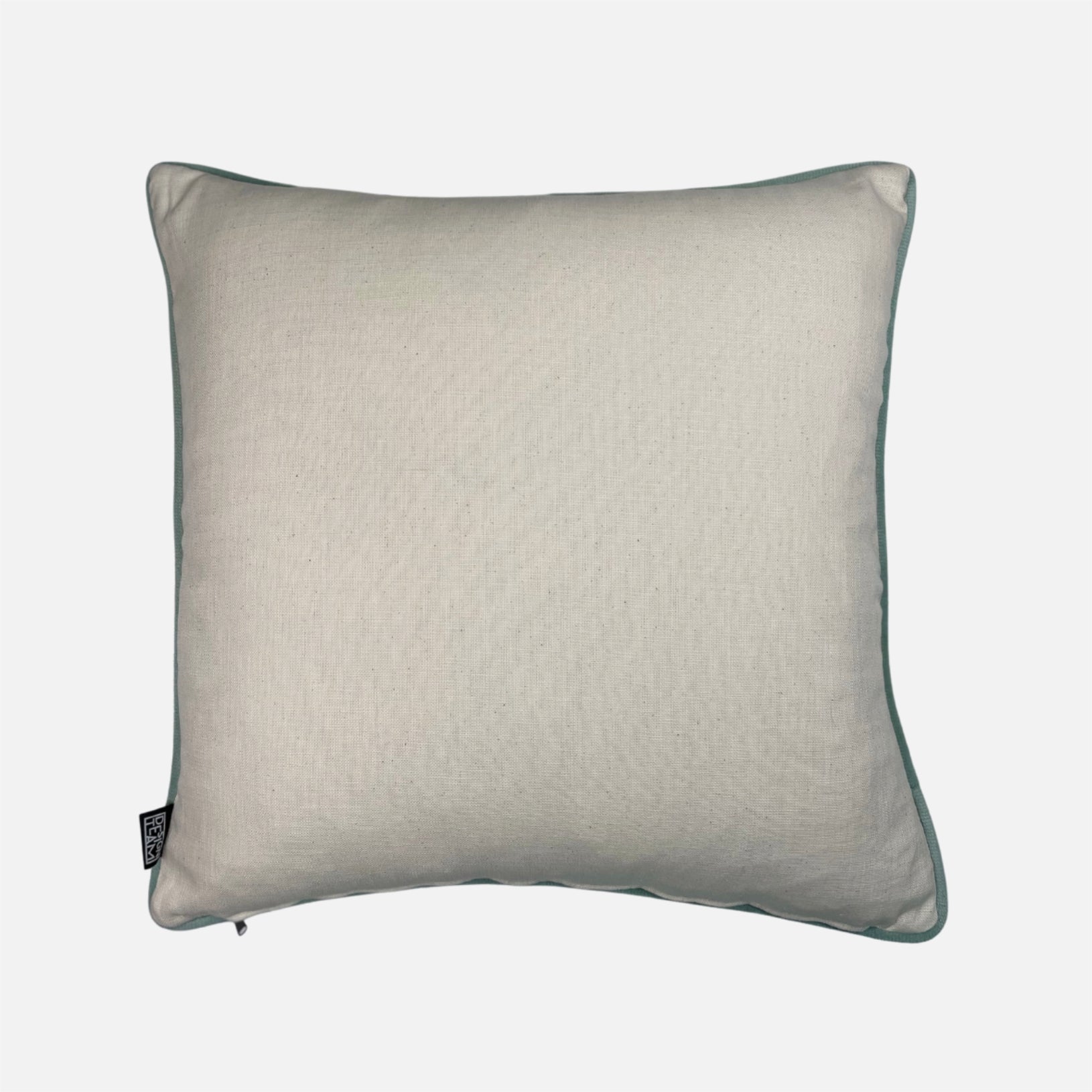 Scatter Cushion - Stitch Sage With Sage Piping